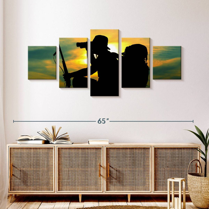 Hunter Scouting, 24" H x 55" W