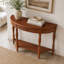 Console en bois massif avec tiroir cannelé Stockseth-1735510550
