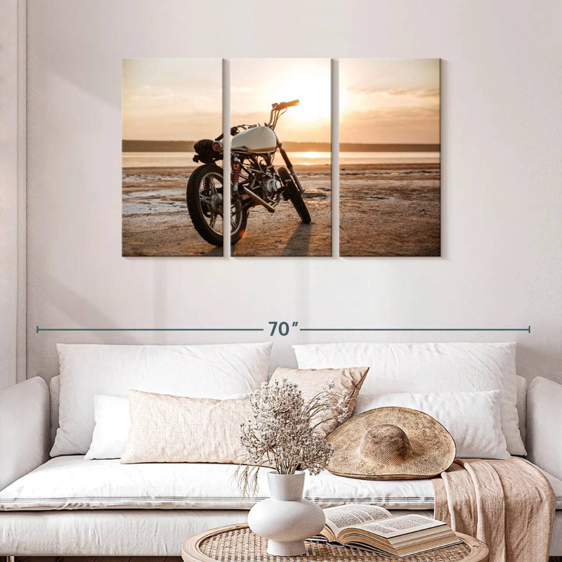 Moto rétro Mehar Beach, H 28 po x l 45 po