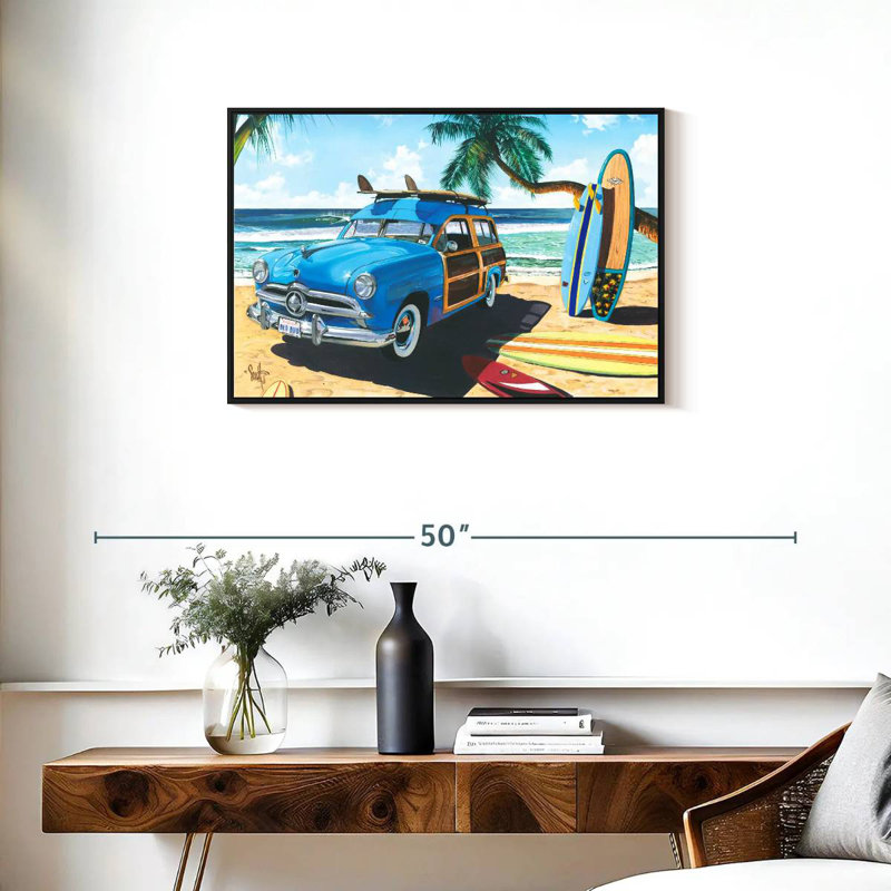Amis tropicaux tropicaux, Cadre flottant noir, 31 po x 21 po