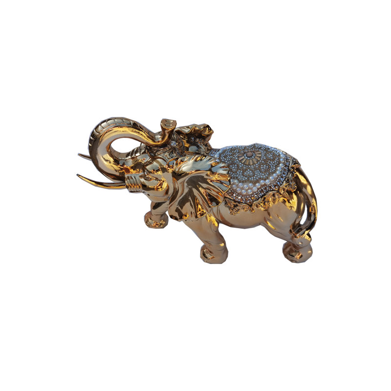 Figurine éléphant, Doré