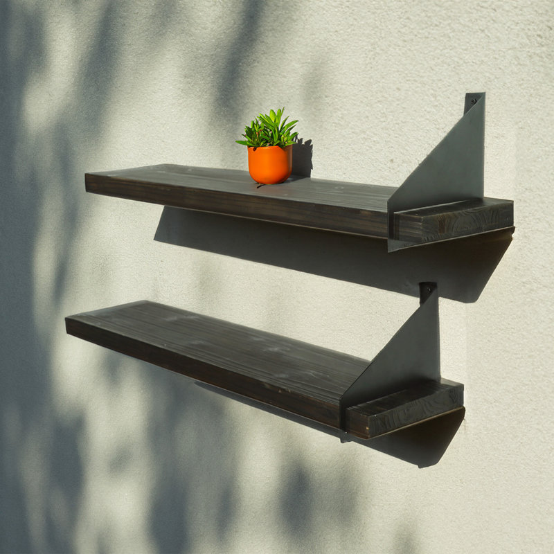 Ascano Piece Wood Floating Shelf