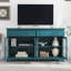 Console télé, armoire de rangement, buffet avec porte vitrée et tablettes réglables
