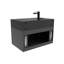 Ensemble de meuble-lavabo mural simple de 30 po Similoria-721956893-723110769-723110781