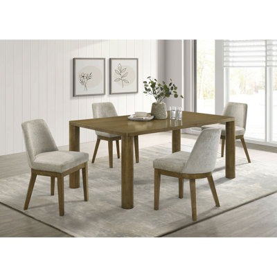 Bryant Brown Oak 5-piece Rectangular Dining Set