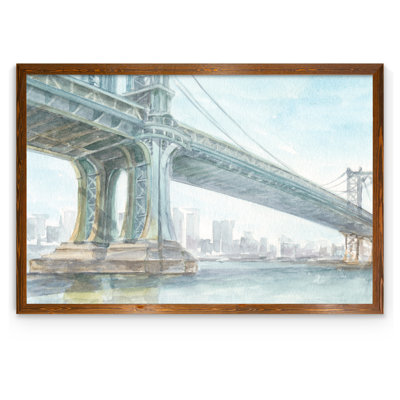 « emblématique aquarelle bridge iv » par paul cezanne-cadre photo, reproduction d’art
