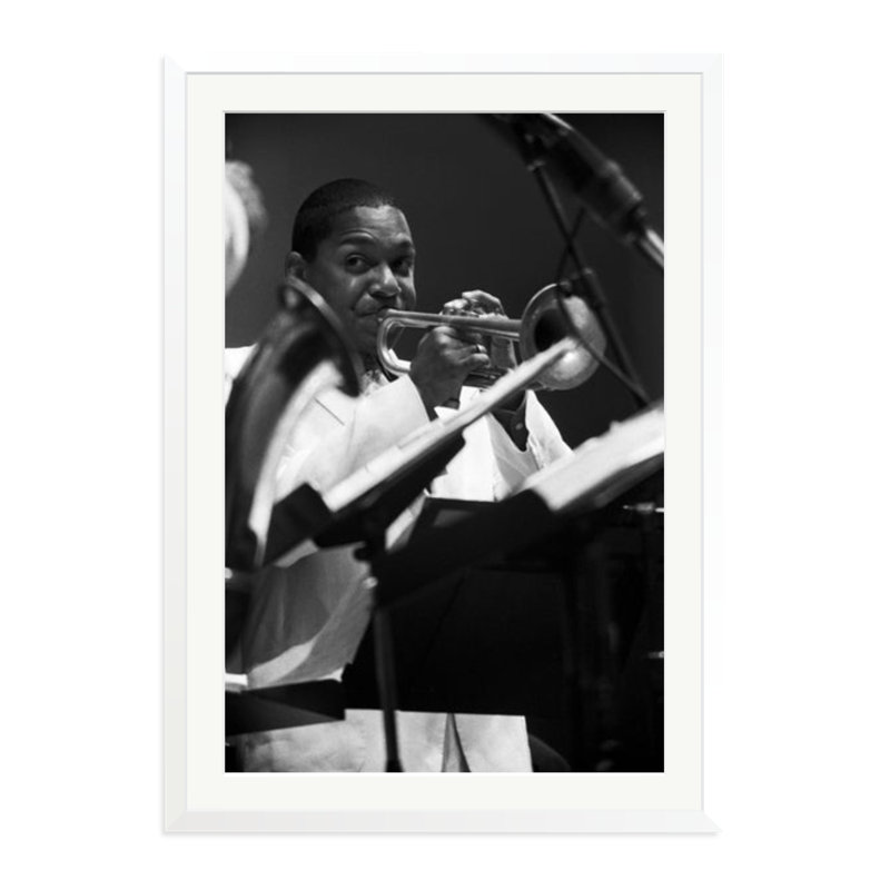 Wynton Marsalis Plays, 38" H x 27" W, White