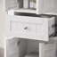 Grande armoire de rangement pour salle de bain, armoire de rangement autoportante avec tiroir et tablette réglable, panneau de fibres à densité moyenne avec finition peinte-352492080