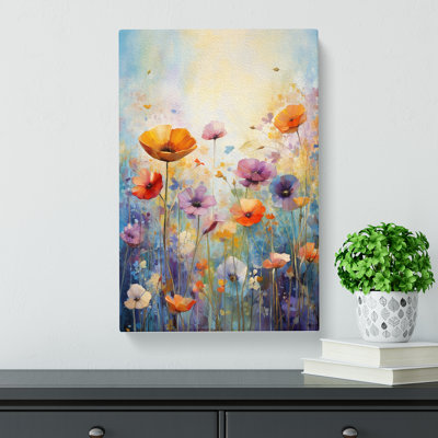 Wildflowers Abstract No.2 - Wrapped Canvas