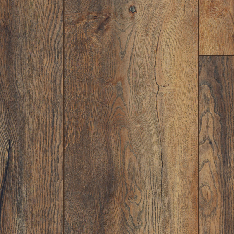 Click Laminate Flooring Cuatt Aqua Wood Effect - Plank (8mm) For Domestic & Commercial Use 2.11m² Per Pack, Light Brown