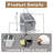 Set Of 2 Small Wall Organizers, Linen Door Hanging Storage Baskets With Pockets And Hooks-701481676