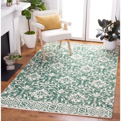 Evangely Hand Tufted Wool Damask Rug