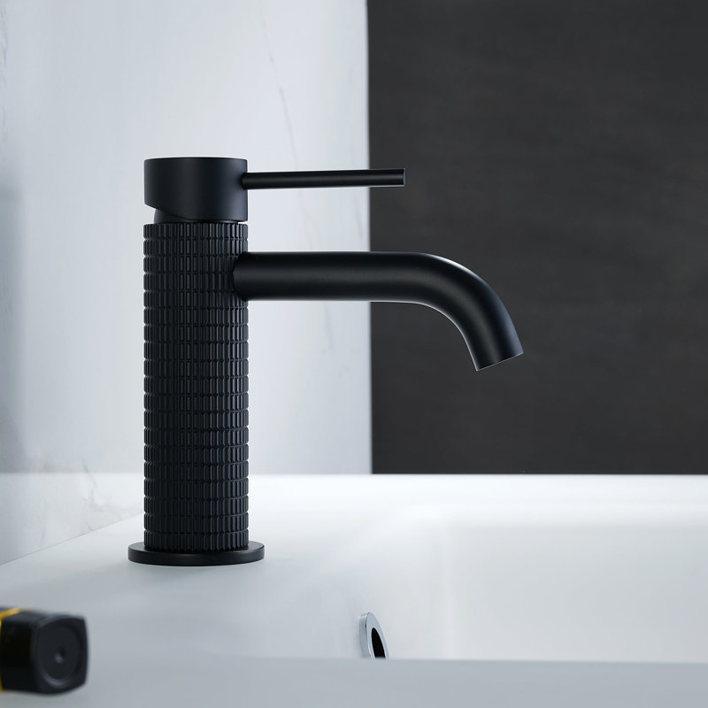 AF-011- Robinet de salle de bain simple, Noir