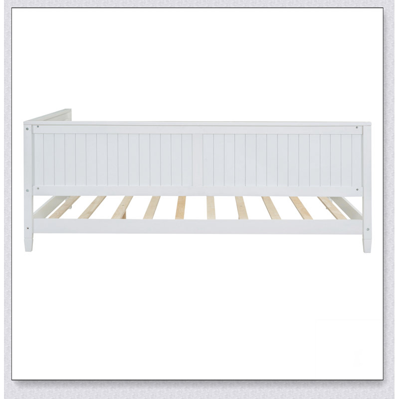 Lit de jour / canapé en bois, Complet/Double, Blanc