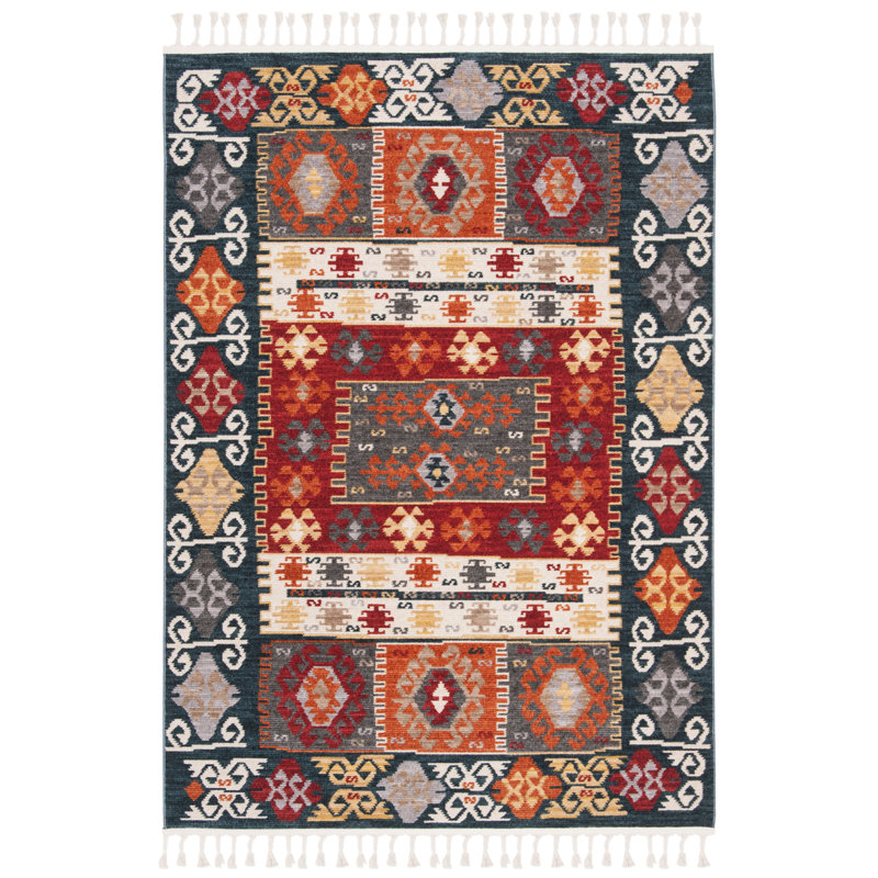 Janessa Performance Southwestern Rug, Rectangle 4' x 5'4"