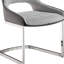 De 2 chaises de salle à manger rembourrées de mousse grise - forme carrée, base, pour siège moderne (2), rembourrage, sièges rembourrés