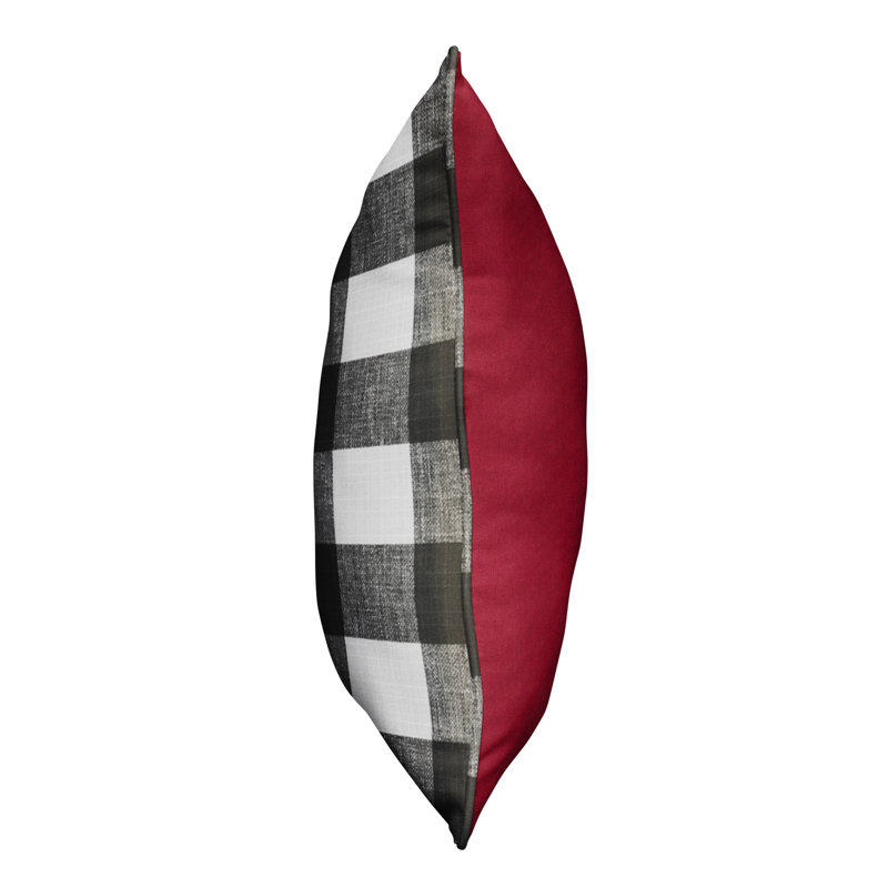 Plaid Outdoor Reversible Throw Pillow, 20" x 20"