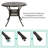 Baze Round Cast Aluminum Patio Dining Table-248005609-210650478