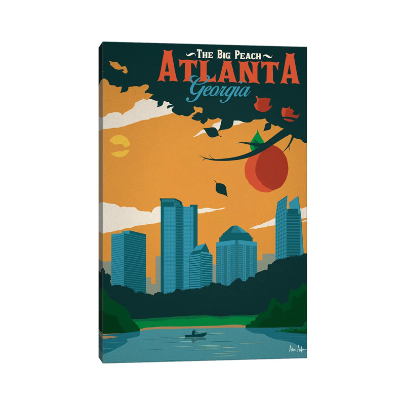 Atlanta by IdeaStorm Studios - Wrapped Canvas Print, 20.32 cm H x 30.48 cm W