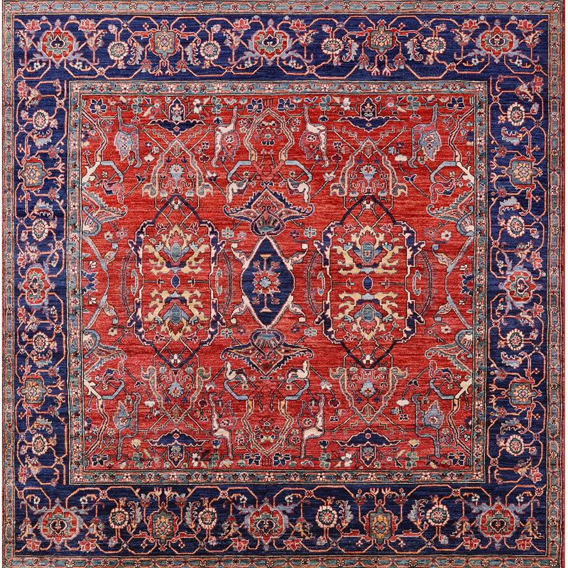 Oriental Indoor Rug, Square 6'