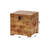 Reclaimed solid wood trunk with iron handles and latch
