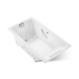 Tea-for-Two® 66" x 36" Drop-In Effervescence Whirlpool Bath with Spa/Massage Package