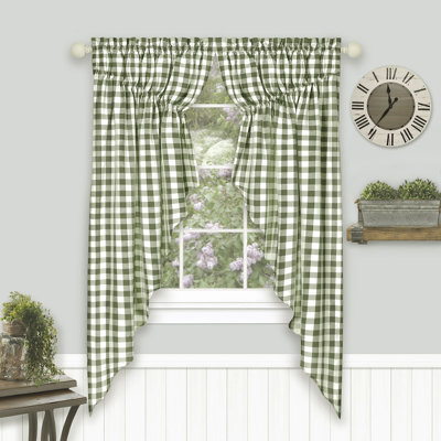 Rideau de cuisine 72 po Gingham