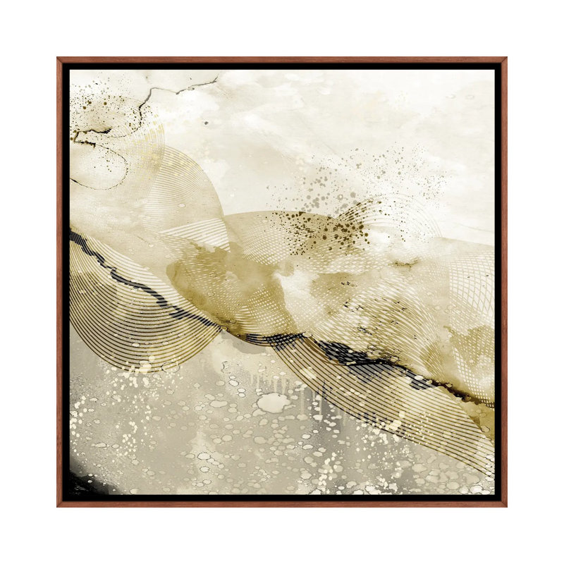 Upside by Kimberly Allen - Print on Canvas, Brown Floater Frame, 66.04 cm H x 66.04 cm W