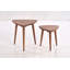 Ensemble de 2 tables gigognes rectangulaires Harstad - Tables d'appoint Mid-Century modernes