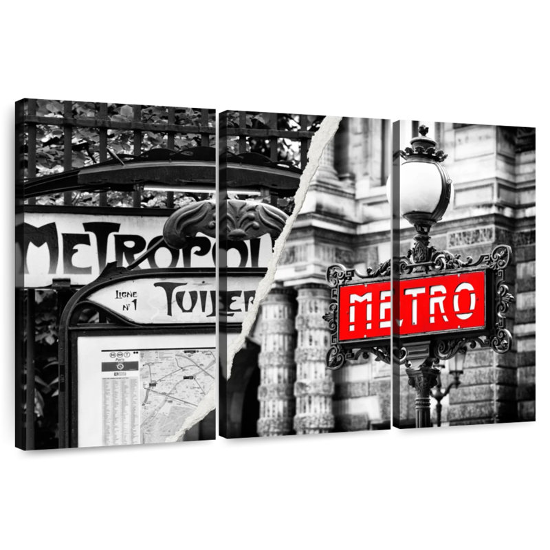  «Paris Metro II, H 36 po x l 57 po