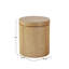 Table d'appoint ronde en bois de chêne massif 18 po Aaric-1589255989