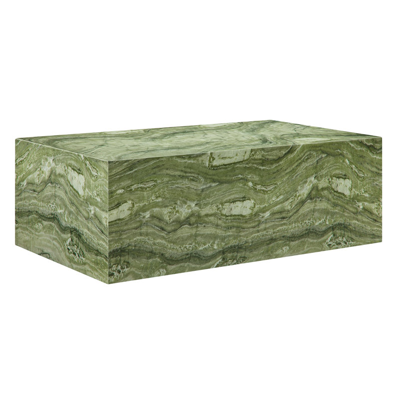 Jordana Rectangular 27.56'' L x 47.24'' W Outdoor Coffee Table, Green
