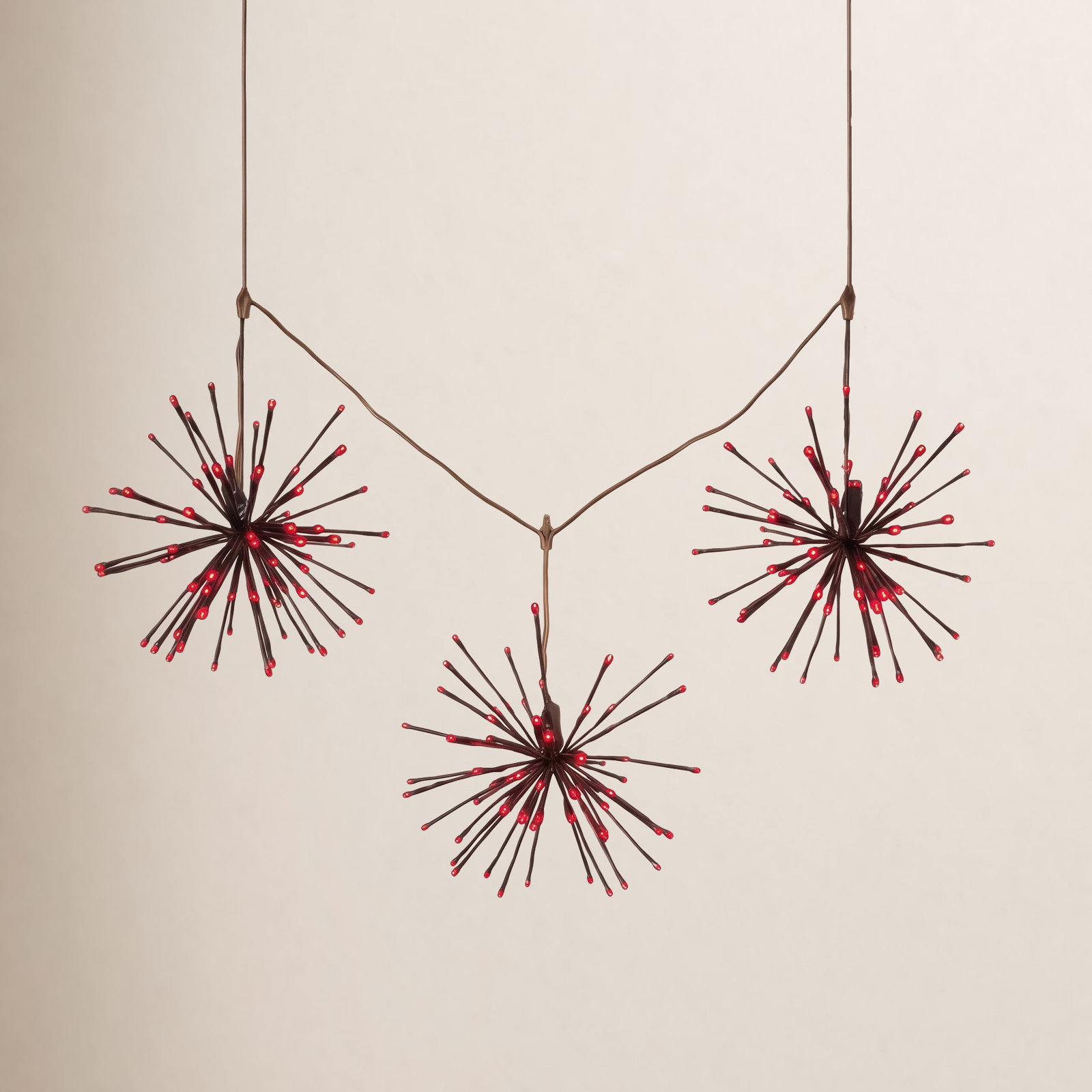 15" LED Starburst Lighted Branch, Red