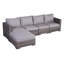 Caron 122'' High-Density Polyethylene (HDPE) Wicker Outdoor Sectional-2004049195