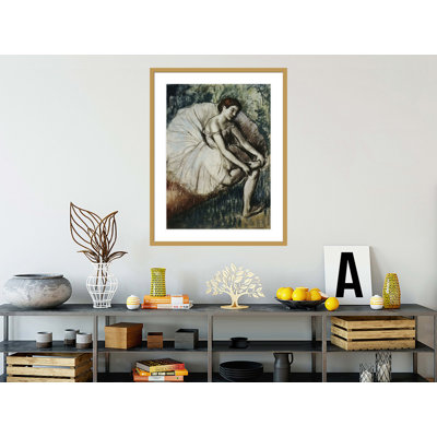 «Tired Dancer» par Edgar Degas, impression giclée sur cadre