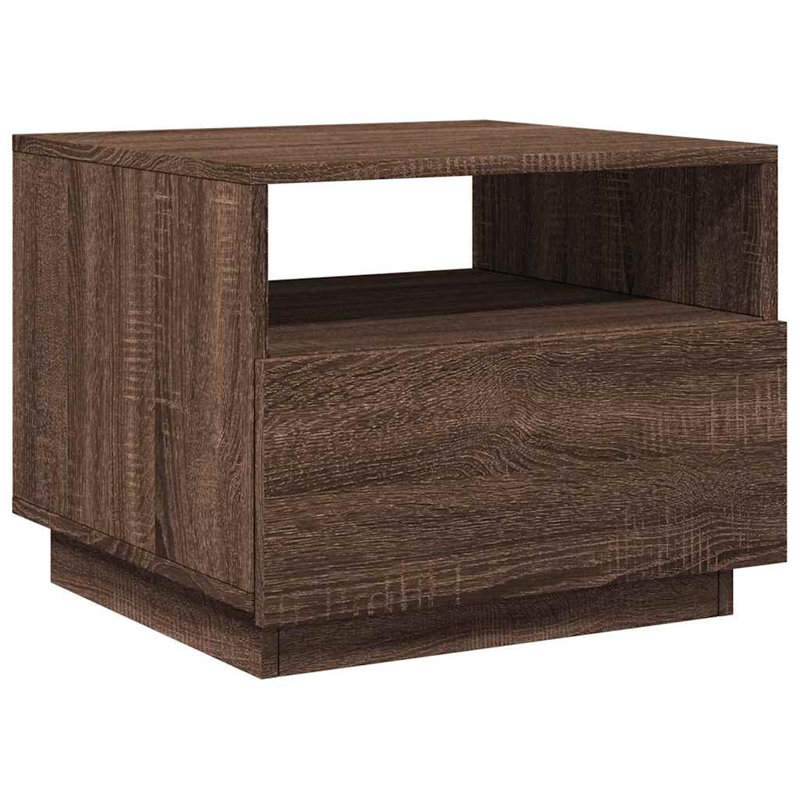 Carrel Frame Coffee Table, Brown Oak