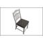 Chaises contemporaines à hauteur de comptoir blanc antique avec coussin rembourré et dossier en échelle pour un repas confortable