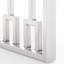 Contemporary Wood and Silver Metal Bench