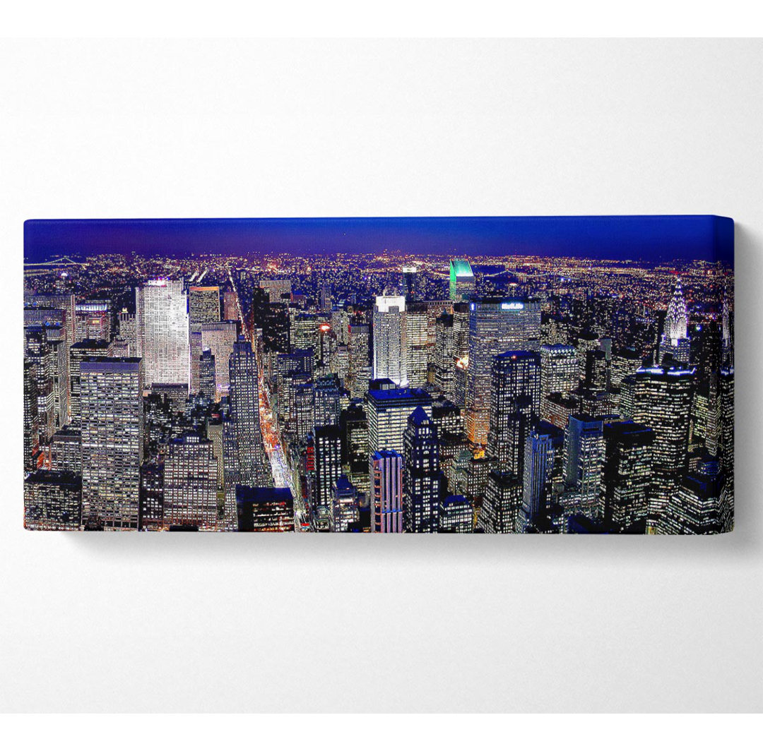 Metroplis Blue - Kunstdrucke auf Leinwand - Wrapped Canvas