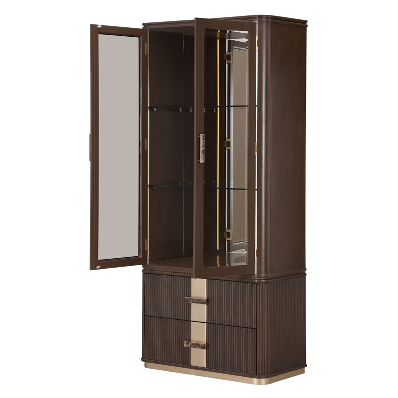 West Kensington Display Cabinet, Brown