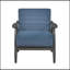 Fauteuil en tissu avec 4 pieds-1523822421