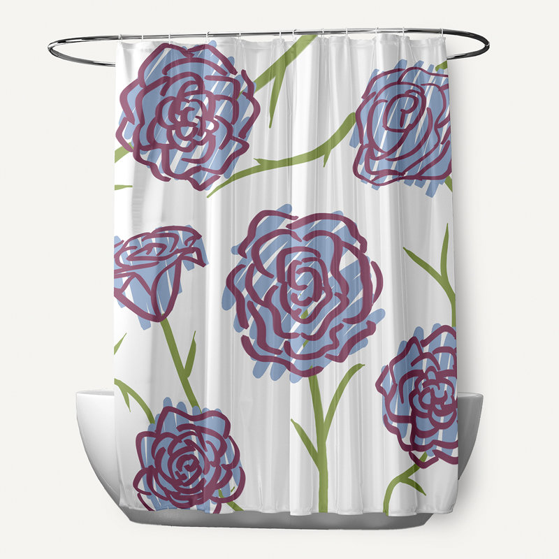 Rideau de douche Slezak, bleu