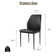 Faux Leather Solid Back Dining Side Chair With Stable Steel Legs, Set Of 4