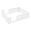 Lit plateforme en bois pleine grandeur avec garde-corps, blanc-1981492820