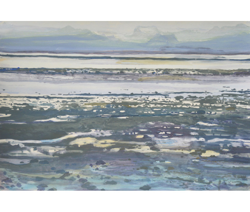 Tranquil Tidal Flats Print by Other Artist, 60 × 40, Framed Canvas, Black