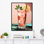 «Vitalia Drink Minimalistic Cocktail Colorful V», reproduction sur toile