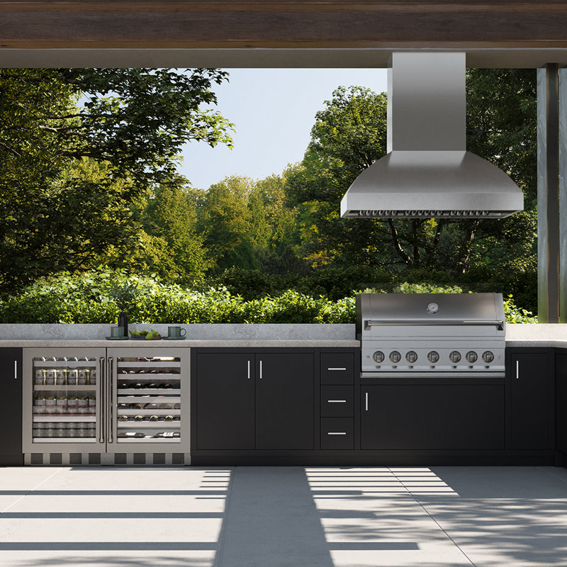 ZLINE 48 in. Island Mount Outdoor Grill Hood
