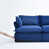 Velours bleu marine Mahamood est en rupture de stock
