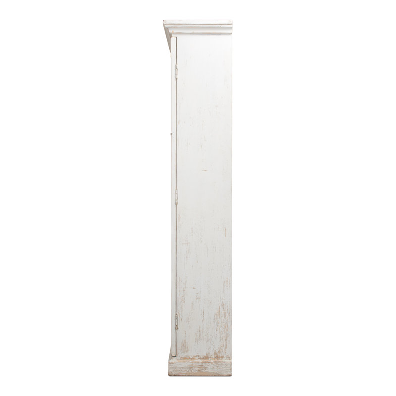 Glass China Cabinet, White
