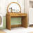 Makeup Vanity Table with Touch Screen Lighted Mirror and Drawer-903502647